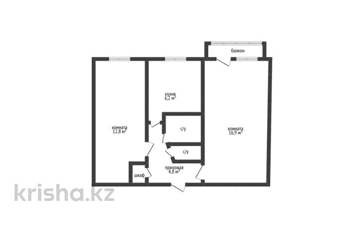 2-бөлмелі пәтер · 44.9 м² · 4/5 қабат, кубеева 12, бағасы: 20 млн ₸ в Костанае — фото 2