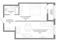 1-бөлмелі пәтер · 35.4 м², Ахмет Байтурсынулы 10/3, бағасы: ~ 22.7 млн ₸ в Астане, Сарайшык р-н — фото 3