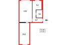 2-комнатная квартира · 44.3 м² · 3/5 этаж, 4-й за 9.5 млн ₸ в Темиртау — фото 8