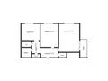 2-бөлмелі пәтер · 51.6 м² · 6/9 қабат, Чкалова 16, бағасы: 21 млн ₸ в Костанае — фото 15