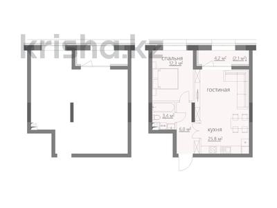 2-бөлмелі пәтер · 51 м², мкр Михайловка , ​Улица Аманжолова 47/1, бағасы: 30.6 млн ₸ в Караганде, Казыбек би р-н
