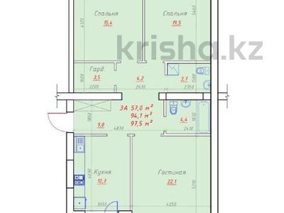 3-бөлмелі пәтер · 107 м² · 1/5 қабат, Алтын орда, бағасы: 32 млн ₸ в Актобе