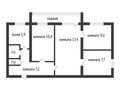 4-бөлмелі пәтер · 64.4 м² · 2/5 қабат, Чкалова 6, бағасы: 28 млн ₸ в Костанае — фото 4