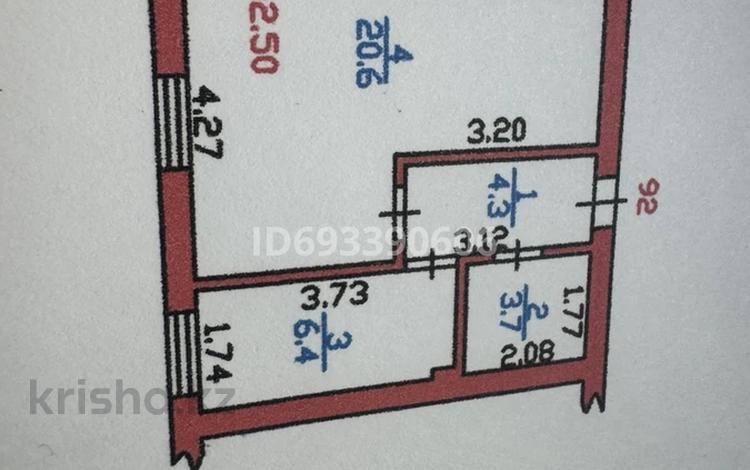 1-комнатная квартира, 35 м², 1/5 этаж, Ракишева 42Г за 9 млн 〒 в Талдыкоргане, мкр Жастар — фото 2