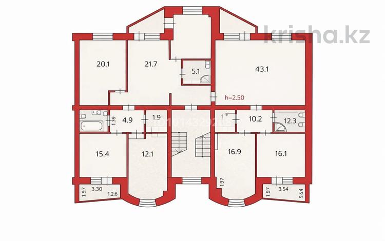 8-комнатная квартира · 220 м² · 3/5 этаж, 7 микрорайон 6 за 90 млн ₸ в Актау — фото 2