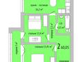 2-комнатная квартира · 60 м² · 3/6 этаж, Карбышева 87 за ~ 31.8 млн ₸ в Костанае — фото 2
