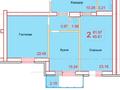 2-бөлмелі пәтер · 81.97 м² · 3/5 қабат, Абая, бағасы: ~ 31.1 млн ₸ в Кокшетау — фото 6