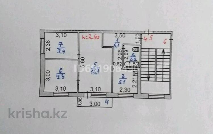 3-комнатная квартира, 47 м², 2/5 этаж, Анаркулова — Остановка Достык, Маг. Базет за 14 млн 〒 в Жезказгане — фото 2
