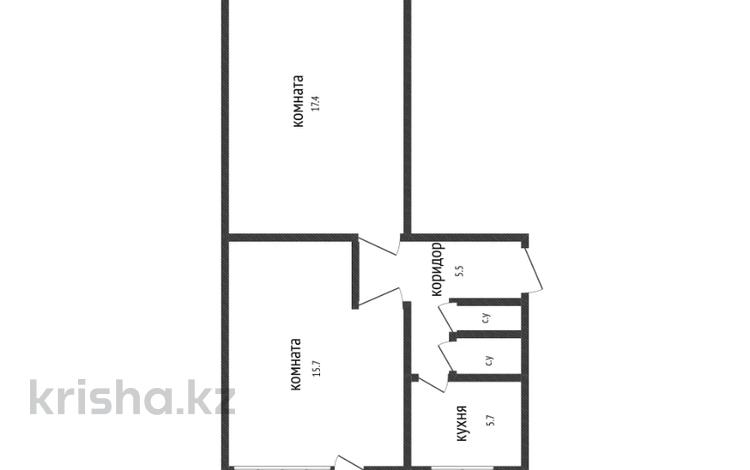 2-бөлмелі пәтер · 48.7 м² · 1/5 қабат, 9-й микрорайон, бағасы: 18.5 млн ₸ в Костанае — фото 12