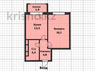 1-комнатная квартира, 44 м², 7 этаж, пр. Аль-Фараби 16 за 19.7 млн 〒 в Астане, Есильский р-н
