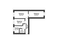 3-бөлмелі пәтер · 58.1 м² · 1/5 қабат, Юрия Гагарина 19, бағасы: 25.5 млн ₸ в Костанае — фото 2