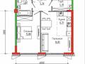 2-комнатная квартира · 55.5 м² · 3/3 этаж, мкр Нур Алатау за 58 млн ₸ в Алматы, Бостандыкский р-н — фото 3