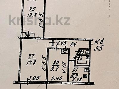 3-бөлмелі пәтер, 57.1 м², 2/5 қабат, Кашгарская 7 — Байтурсынова/Макатаева, бағасы: 41 млн 〒 в Алматы, Алмалинский р-н