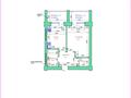 1-бөлмелі пәтер · 46.4 м² · 9/9 қабат, мкр. Алтын орда, Алтын орда 2, бағасы: 16 млн ₸ в Актобе — фото 2