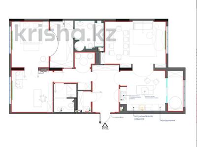 3-бөлмелі пәтер · 115 м² · 3/12 қабат, Шамши Калдаяков 8/2, бағасы: ~ 92 млн ₸ в Астане, Сарайшык р-н