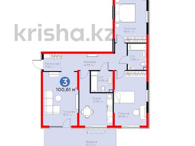 3-комнатная квартира, 100.61 м², 2/6 этаж, мкр Кайрат 1 за ~ 48.6 млн 〒 в Алматы, Турксибский р-н