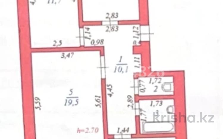 3-комнатная квартира · 67.1 м² · 3/5 этаж, Жаппасбай батыра за 24 млн ₸ в  — фото 2