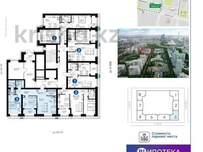 3-комнатная квартира, 78 м², 2/9 этаж, Толе би 65 за 44 млн 〒 в Астане, Есильский р-н