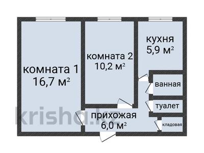2-бөлмелі пәтер · 43.5 м² · 1/5 қабат, Шаяхметова, бағасы: 17 млн ₸ в Костанае