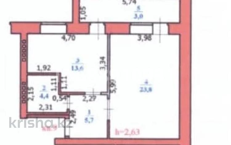 1-комнатная квартира · 50.5 м² · 5/5 этаж, мкр. Зачаганск пгт 63А — Ул.Жангир хана 63А за 17.5 млн ₸ в Уральске — фото 11