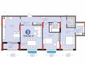 3-комнатная квартира · 104.92 м² · 4/9 этаж, Туркестан 16/3 за ~ 160 млн ₸ в Астане, Есильский р-н — фото 15