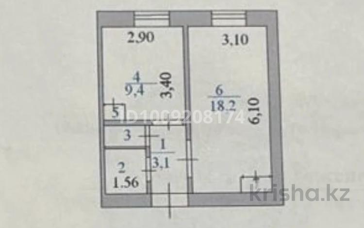 1-комнатная квартира · 35.4 м² · 5/5 этаж, Жанайдар Жирентаев 15/1 — Университет ЕНУ за 14 млн 〒 в Астане, Алматы р-н — фото 2