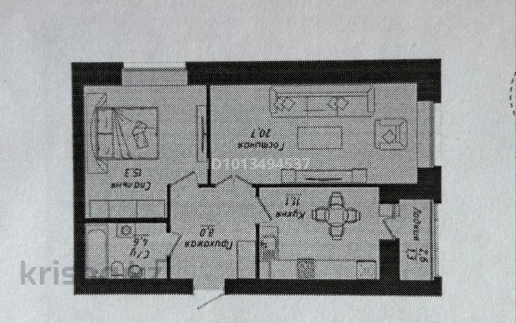 2-комнатная квартира · 61 м² · 3/12 этаж, Улы дала за 35.5 млн ₸ в Астане, Нура р-н — фото 2