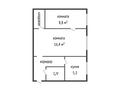 2-бөлмелі пәтер · 40.3 м² · 1/2 қабат, Нагорная 5А, бағасы: 8 млн ₸ в Опытном поле — фото 27