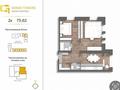 2-бөлмелі пәтер · 75.62 м², мкр. Алтын орда 192 — Халела досмухамедулы, бағасы: ~ 25.7 млн ₸ в Актобе — фото 2