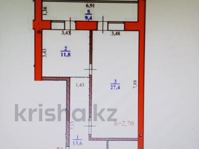 1-бөлмелі пәтер · 67.4 м² · 7/9 қабат, ул. Кажыма Жумалиева 48, бағасы: ~ 22.9 млн ₸ в Зачаганске