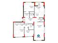 4-комнатная квартира · 127.45 м² · 2/9 этаж, Сагадат Нурмагамбетов 15, 16 за ~ 93.2 млн ₸ в Астане, Сарайшык р-н — фото 3