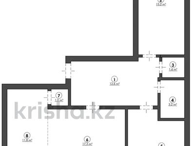 3-бөлмелі пәтер · 77 м² · 3/6 қабат, Республики 18Б, бағасы: 33 млн ₸ в Косшы