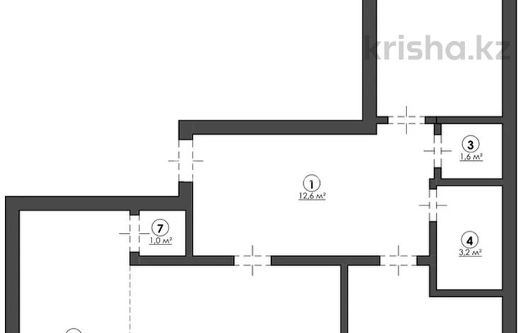 3-бөлмелі пәтер · 77 м² · 3/6 қабат, Республики 18Б, бағасы: 33 млн ₸ в Косшы — фото 5
