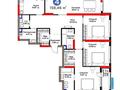 4-комнатная квартира · 154 м² · 5/20 этаж, Бухар жырау 26 за 219 млн ₸ в Астане, Есильский р-н — фото 17