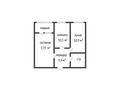 2-комнатная квартира · 54.9 м² · 4/6 этаж, Микрорайон Береке 50 за 26.5 млн ₸ в Костанае