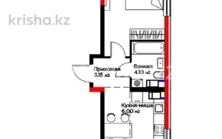 2-бөлмелі пәтер · 44.6 м² · 9/12 қабат, мкр Шымсити, Квартал 189 58 — Ул.Туркия пересечение ул.Алатау, бағасы: 23.5 млн ₸ в Шымкенте, Абайский р-н — фото 2
