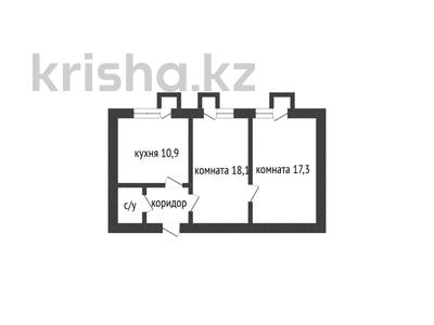 2-комнатная квартира · 52.1 м² · 4/5 этаж, урицкого 13 за 12.2 млн 〒 в Костанае
