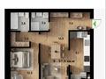 2-комнатная квартира · 57.3 м² · 2/5 этаж, АлтыН орда 18п за ~ 19.3 млн ₸ в Актобе