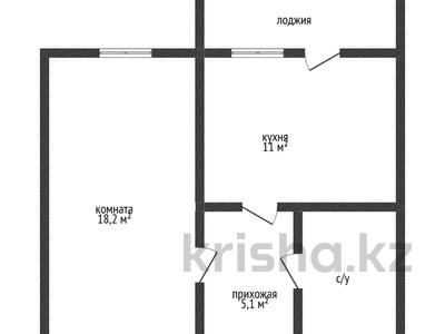 1-комнатная квартира · 40.5 м² · 1/9 этаж, сьянова 41 за 25.5 млн ₸ в Костанае