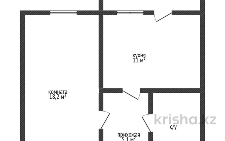 1-комнатная квартира · 40.5 м² · 1/9 этаж, сьянова 41 за 25.5 млн ₸ в Костанае — фото 2