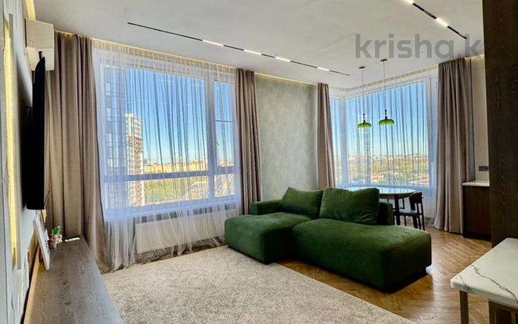 3-комнатная квартира · 77 м² · 11/22 этаж, ​Аль-Фараби 3 за 82 млн ₸ в Астане, Есильский р-н — фото 2