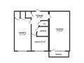 2-бөлмелі пәтер · 44.8 м² · 5/5 қабат, Ворошилова 62, бағасы: 19 млн ₸ в Костанае — фото 2