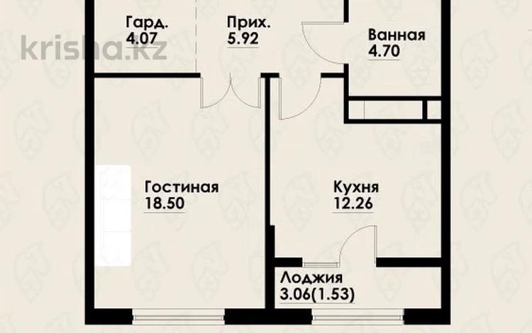 2-комнатная квартира · 48 м² · 4/12 этаж, Макатаева - Байтурсынова 129/1 за 39 млн ₸ в Алматы, Алмалинский р-н — фото 2