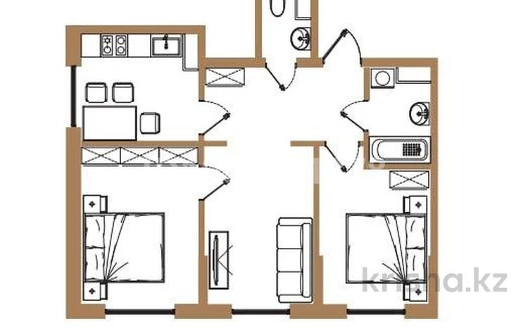 3-бөлмелі пәтер · 59.5 м² · 1/6 қабат, мкр Кайрат 3 — Микр Кайрат, бағасы: 31.6 млн ₸ в Алматы, Турксибский р-н — фото 3
