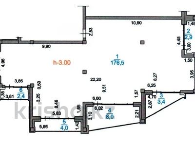 4-комнатная квартира · 197.2 м² · 2/3 этаж, мкр Тау Самал, Оспанова 91 за 335 млн ₸ в Алматы, Медеуский р-н