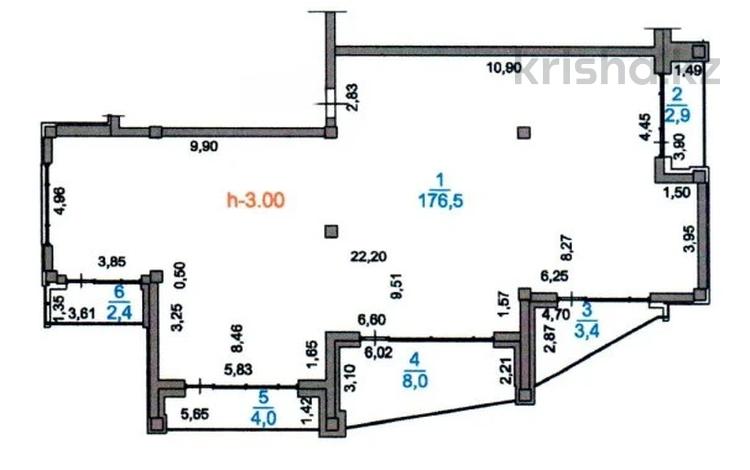 4-комнатная квартира · 197.2 м² · 2/3 этаж, мкр Тау Самал, Оспанова 91 за 335 млн ₸ в Алматы, Медеуский р-н — фото 2