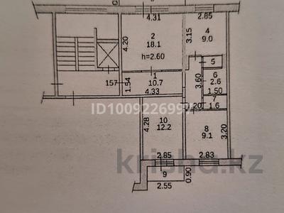 3-комнатная квартира · 66 м² · 5/9 этаж, Дулатова 167 за 32 млн 〒 в Семее