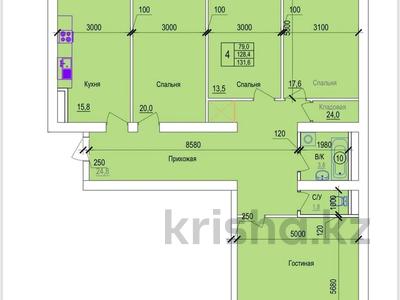 4-комнатная квартира, 132 м², 3/7 этаж, 32В мкр бн за 19 млн 〒 в Актау, 32В мкр