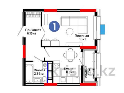 1-бөлмелі пәтер · 37 м² · 6/9 қабат, Е-899 5, бағасы: 30 млн ₸ в Астане, Нура р-н