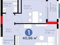 2-бөлмелі пәтер · 41 м² · 5/9 қабат, мкр Ак Шагала, Акберен 4/1, бағасы: ~ 24 млн ₸ в Атырау — фото 3
